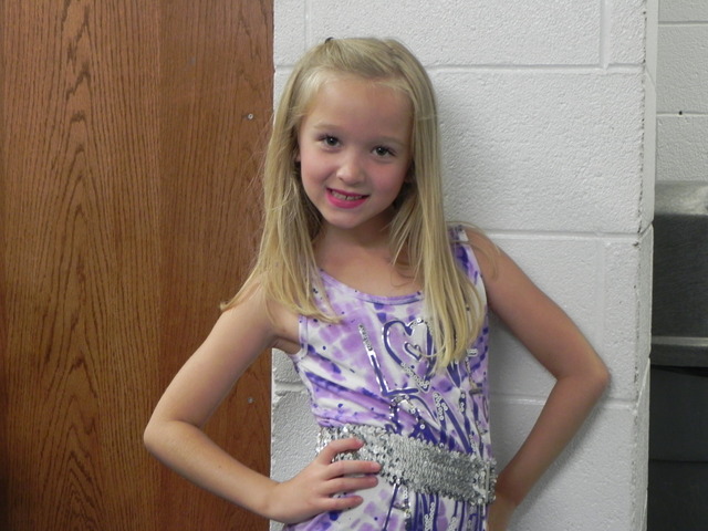 Ashlynn at the dance recital