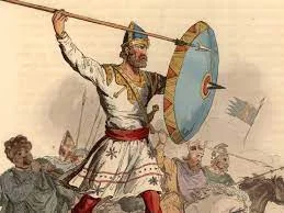 The first people who spoke English  arrived in England in about the year 450.  These people were the Anglo-Saxons  and their language was Old English.