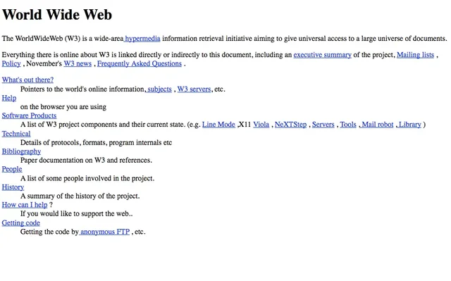 The First Website