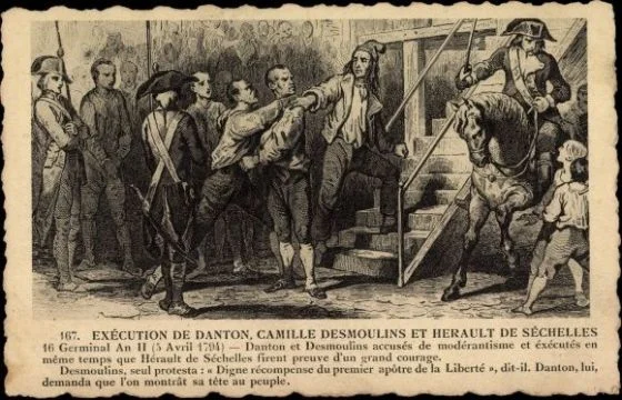 Execució dels dantonistes.
