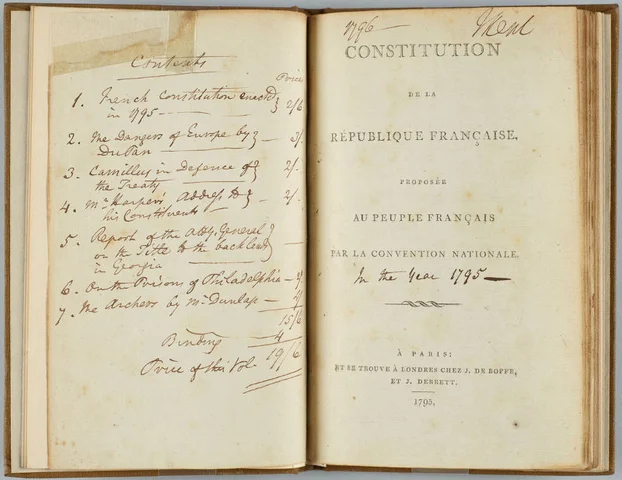 Aprovació de la Constitució de l'any III, establiment del Directori.