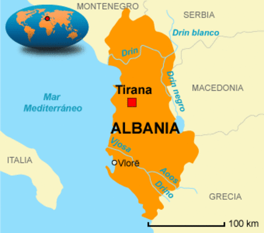 The Allies capture Albania.