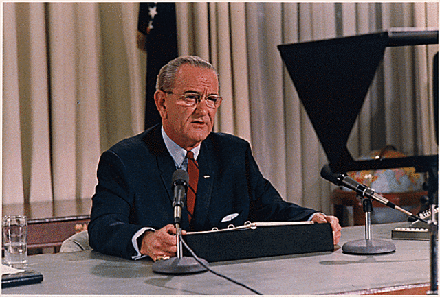 President Johnson is re-elected
