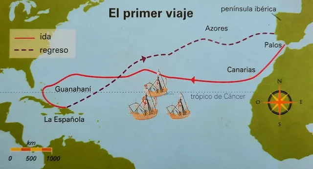🔴 🇪🇸 Primer viaje de Colón