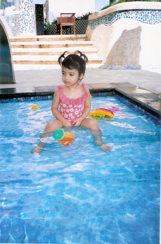 Inside the swimming pool in Club House
