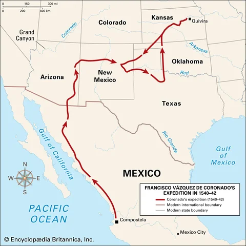 🔴 🇪🇸 Expediciones de Francisco Coronado en el oeste de Norteamérica