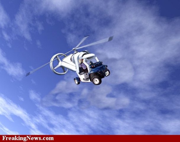 helicopter car
