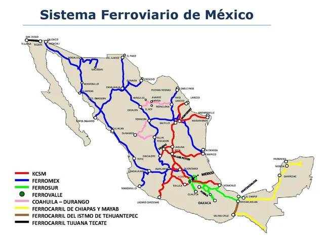 Sistema Ferroviario Mexicano en 2019