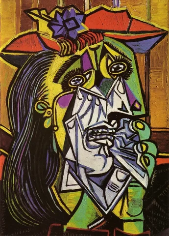 Obra Cubismo: "Mujer que llora" de Pablo Picasso