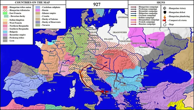 Magyars invasions of Europe - 927