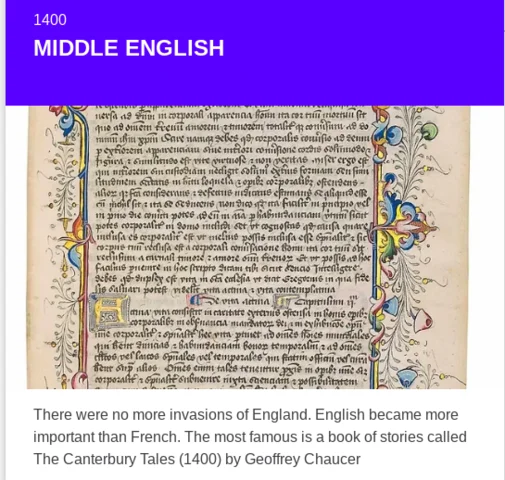 MIDDLE ENGLESH