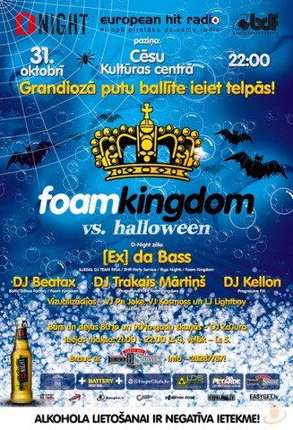 FOAM KINGDOM vs. HALLOWEEN Cēsīs