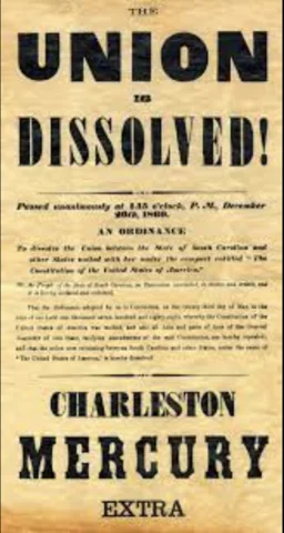 Start of Slave States' Secession