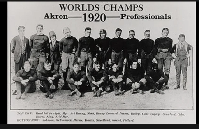 The beginning of professional football