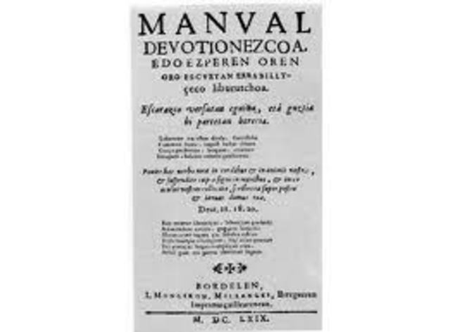 "Manual debozionezkoa" publikatu.