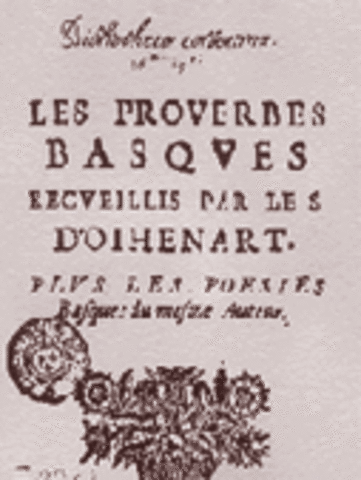 "Les Proverbes Basques" argitaratu.