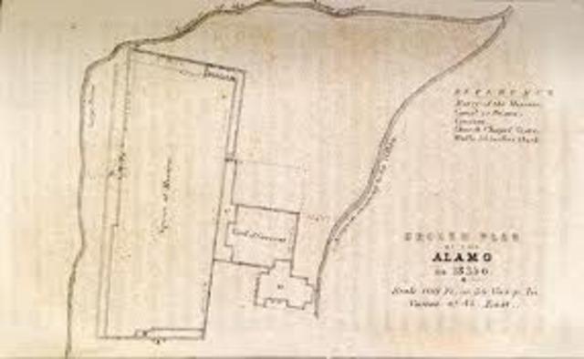 Battle of the Alamo Landscape map