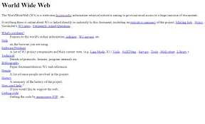 1991: aparece la primera pagina web