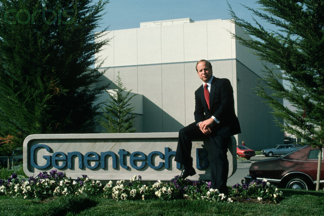 Genentech the first biotechnology company to launch its own biopharmaceutical product