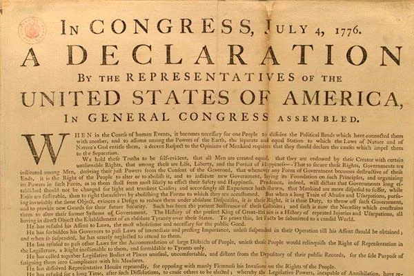 Declaration of independence