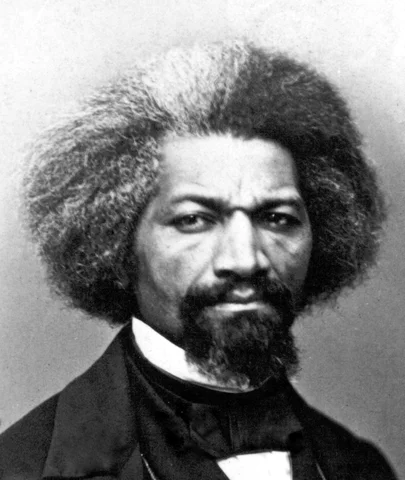 Frederick Douglass signs petition for women's suffrage