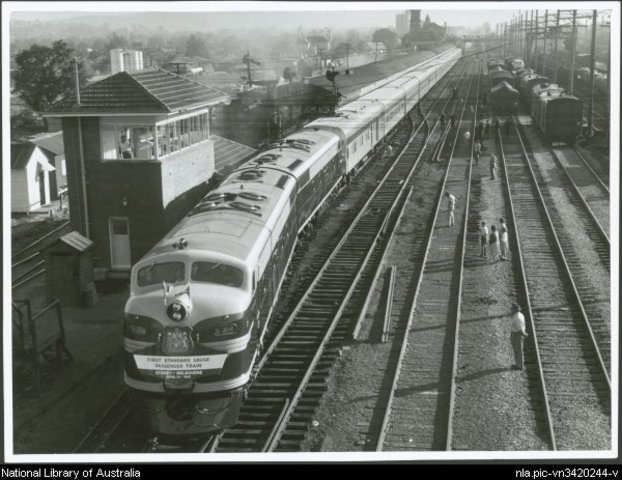 The Southern Aurora train rali starts operating