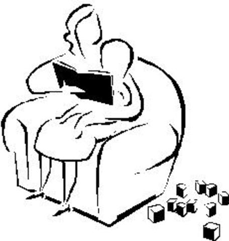 Mother read to me before putting me to bed.