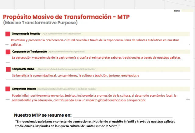PROPOSITO MASIVO DE TRNASFORMACION - MTP