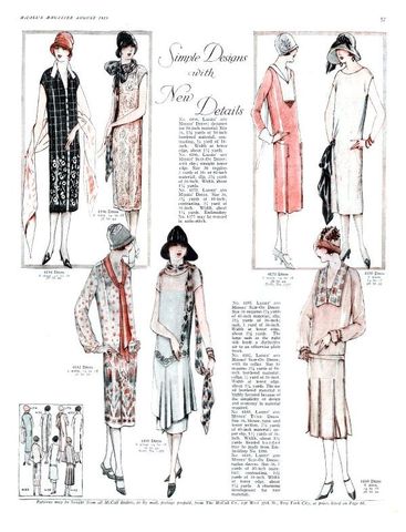 1925-Fashion was soon for everyone as people visited the movies and saw films with the latest fashion looks of the day.  Transfixed by the new and the novel in fashion, women immediately wanted those very same fashion styles, hair and make up looks.