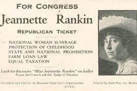 First woman elected to the House of Representatives