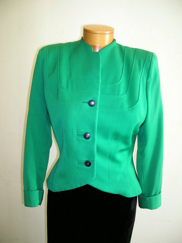 padded shoulders 1940-1950