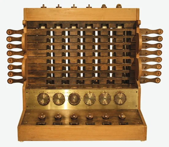 Calculadoras mecánicas. Schickard. Pascal.