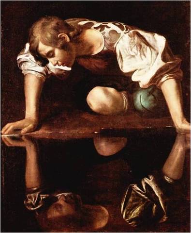 Narcissus by Caravaggio