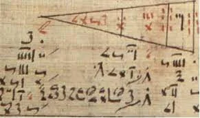Matemática usada para calcular áreas en Egipto
