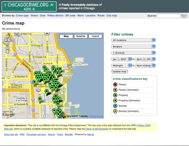 Lancement de ChicagoCrime