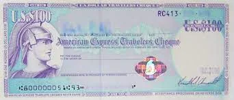 1845 - Se implementan los cheques de viajero