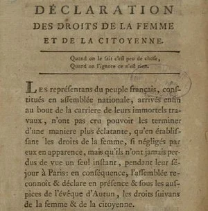 The Declaration of the Rights of Woman