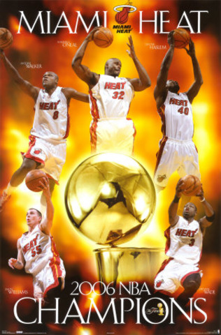 Miami Heat won the championship in 2006 vs the Dallas Mavericks