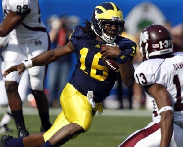 Current quarterback for Michigan