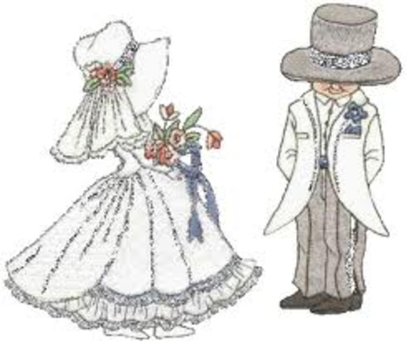 Darwin y Emma se casan