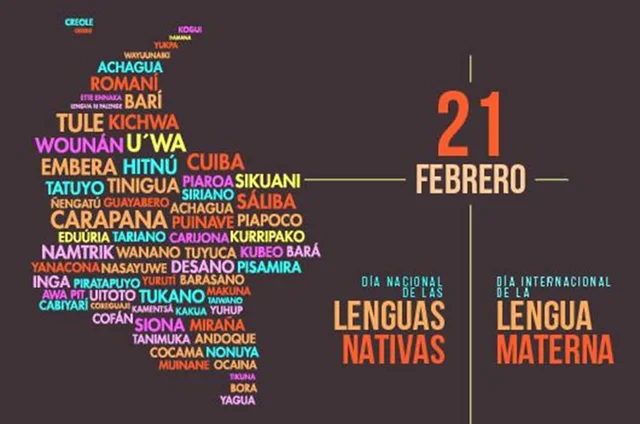 Día Nacional de las Lenguas Nativas en Colombia y el Día Internacional de la Lengua Materna.