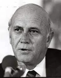Frederik W. De Klerk at the head of the country