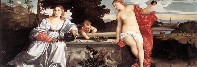 Titian paints Sacred and Profane Love