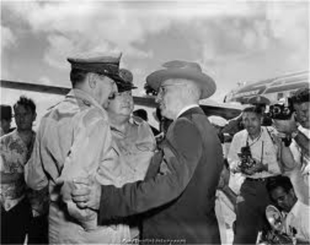 Truman gives General MacArthur the OK