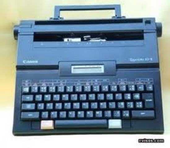 La maquina de escribir electrica