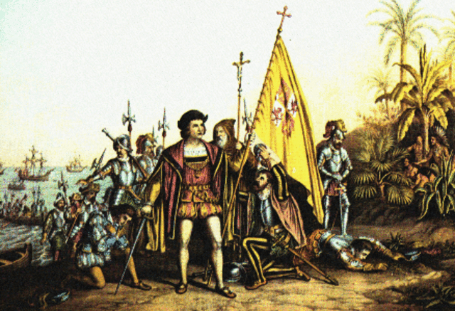 Christopher Columbus reaches the Americas