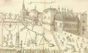 Traslado de la Corte a Valladolid, en 1606 de nuevo a Madrid.