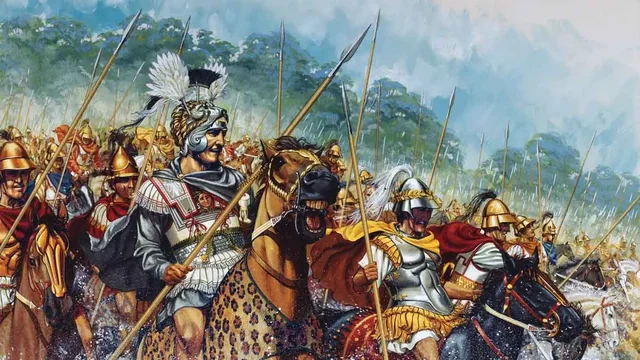 Alexander and his men encountered massive Persian army