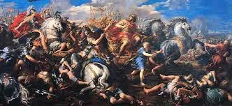 after conquering Egypt alexander faced Darius and his massive troops a