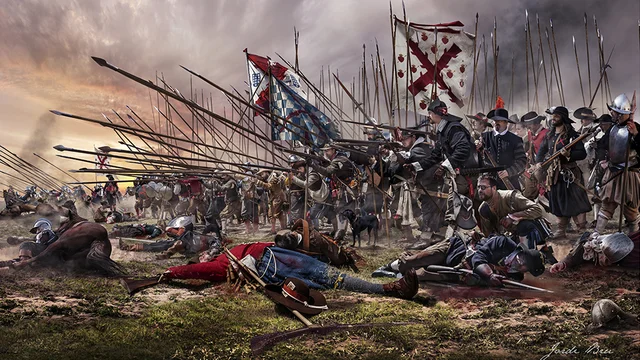 Felipe II vence a los franceses en San Quintín